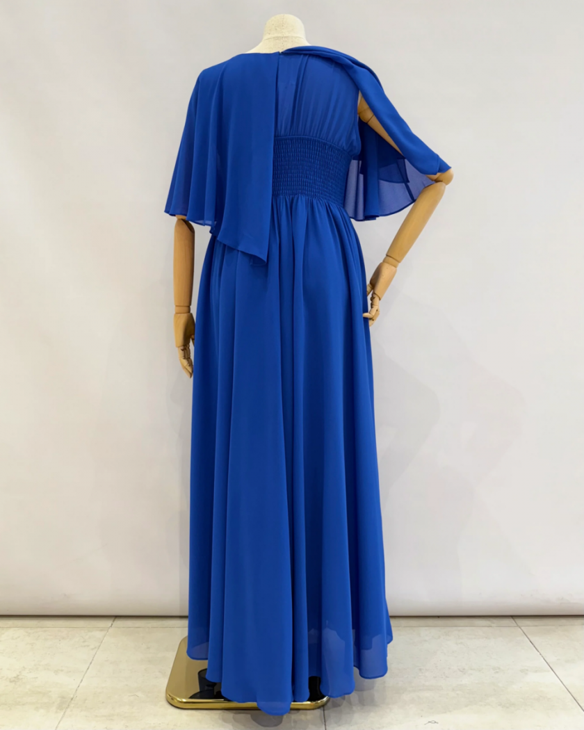 Vestido Capa Broche Flor Curvy - Imagen 6