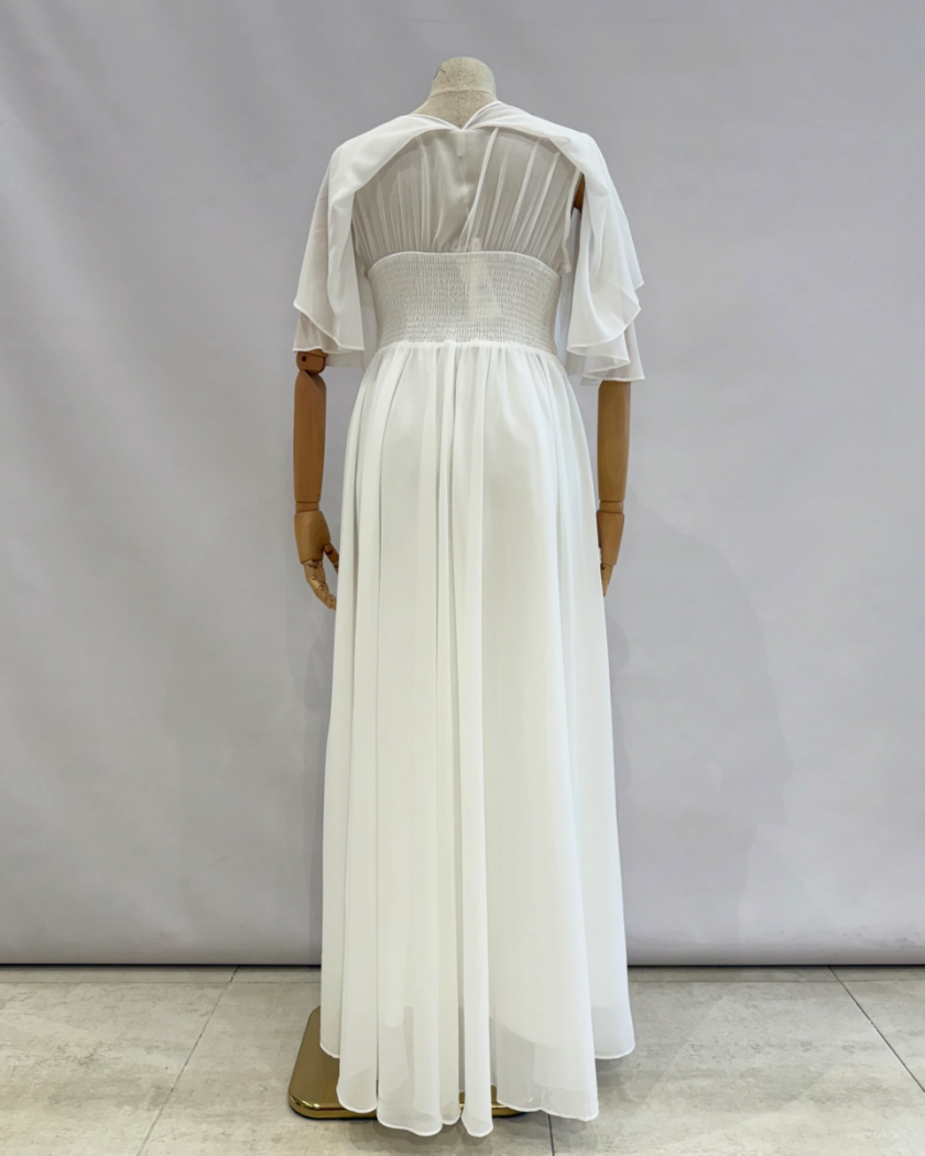 Vestido Capa Broche Flor Curvy - Imagen 9