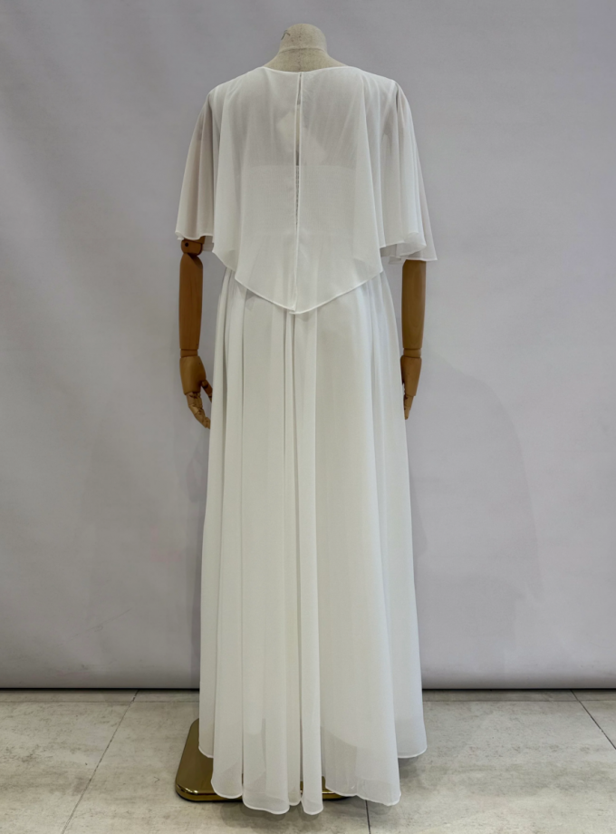 Vestido Capa Broche Flor Curvy