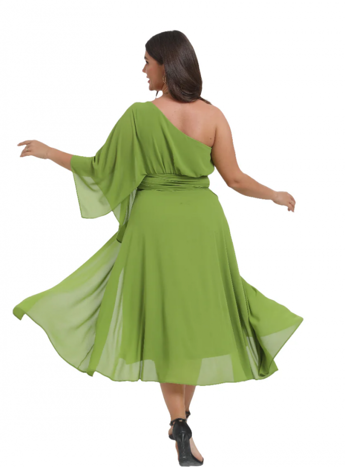 Vestido Asimétrico Midi Curvy