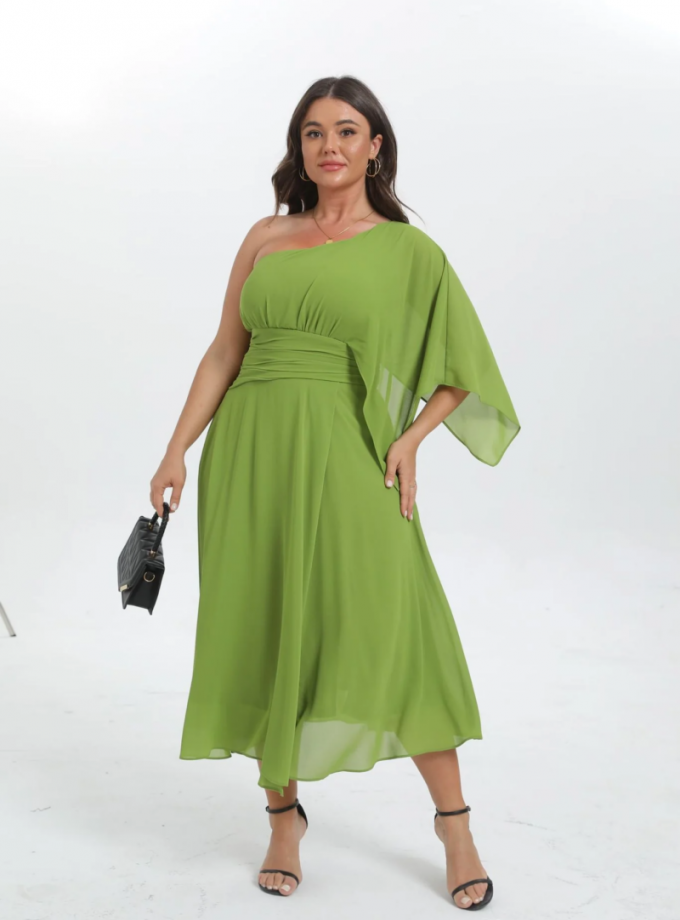 Vestido Asimétrico Midi Curvy