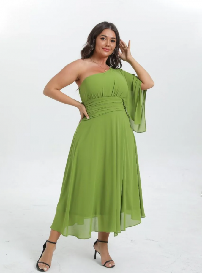 Vestido Asimétrico Midi Curvy