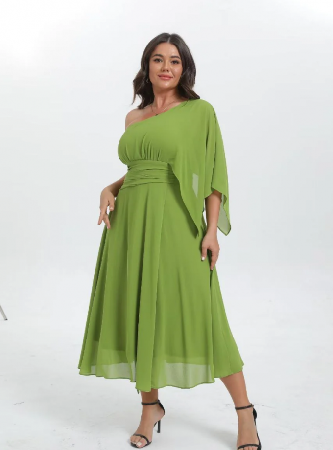 Vestido Asimétrico Midi Curvy