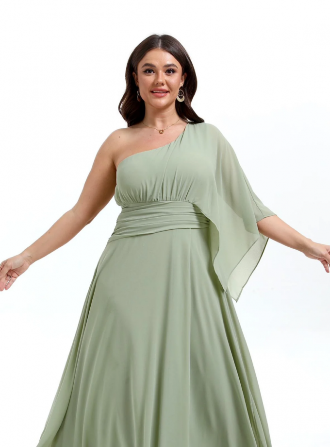 Vestido Asimétrico Largo Curvy