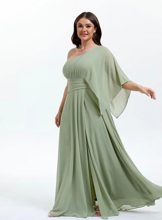 Vestido Asimétrico Largo Curvy