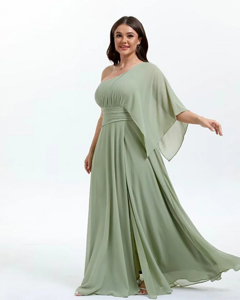 Vestido Asimétrico Largo Curvy - Imagen 6