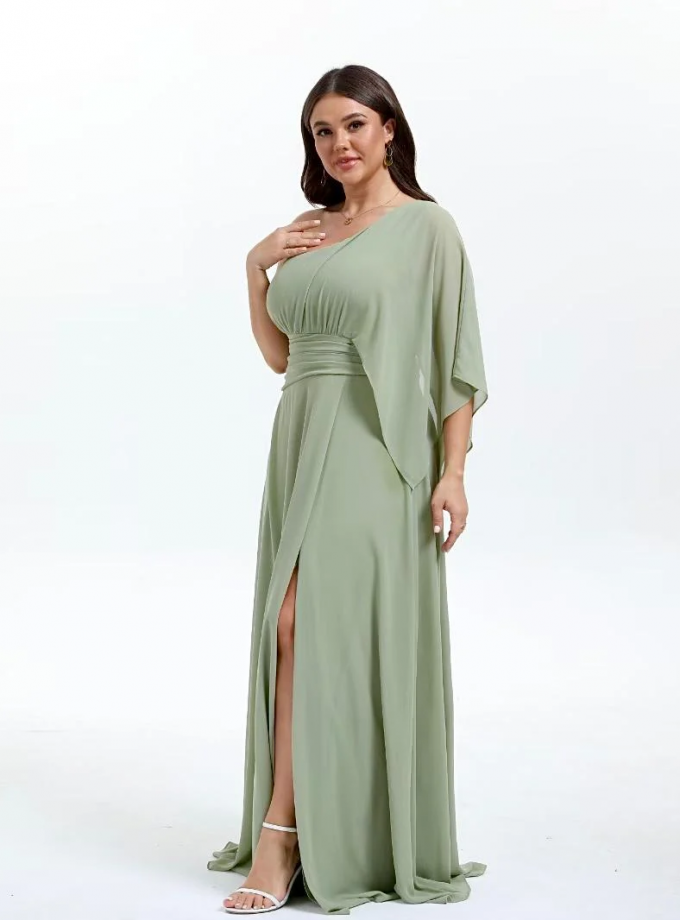 Vestido Asimétrico Largo Curvy