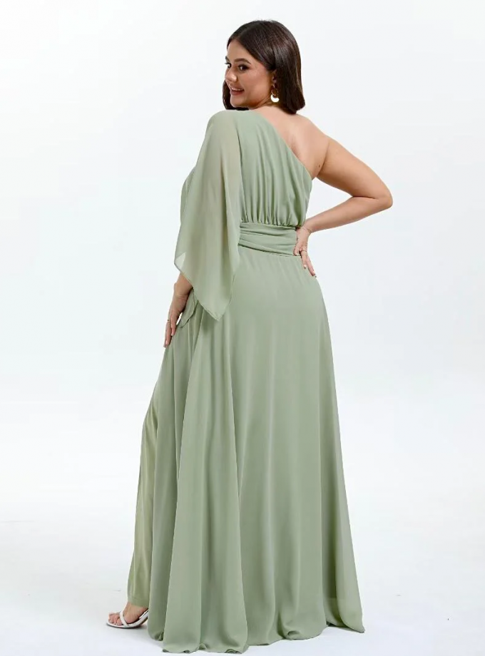 Vestido Asimétrico Largo Curvy