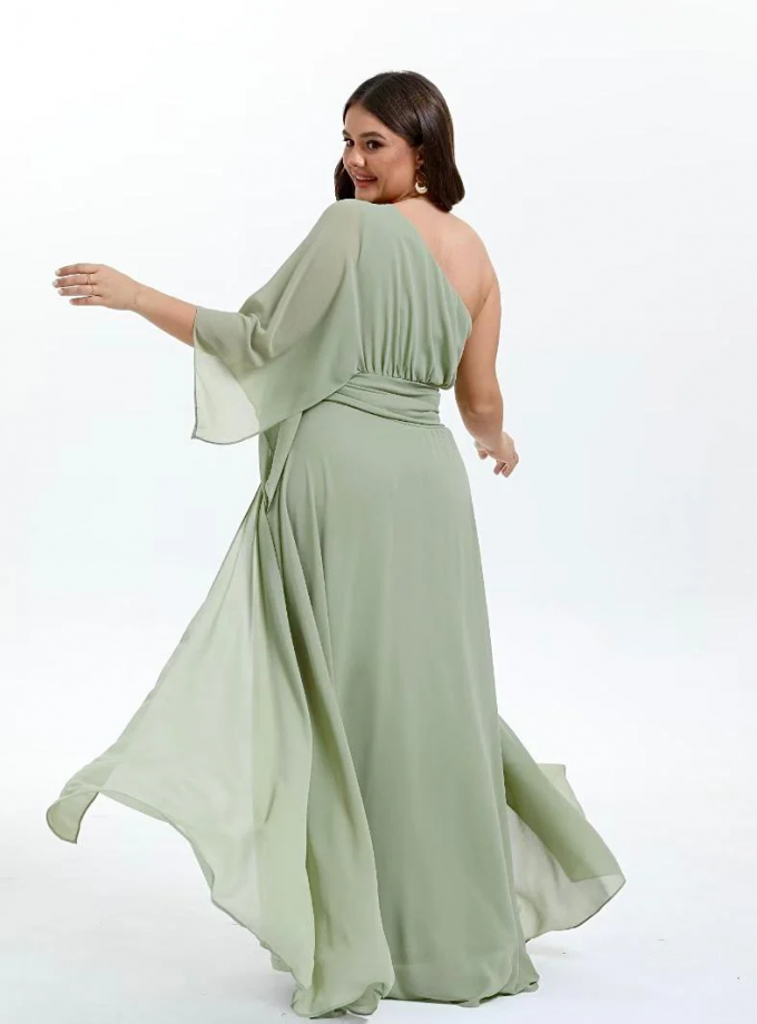 Vestido Asimétrico Largo Curvy