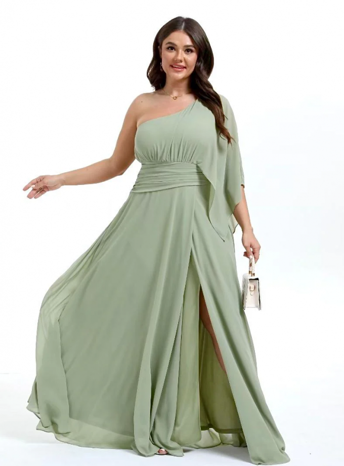 Vestido Asimétrico Largo Curvy