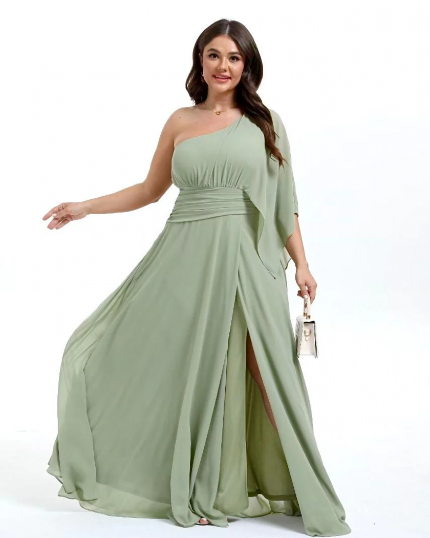 Vestido Asimétrico Largo Curvy