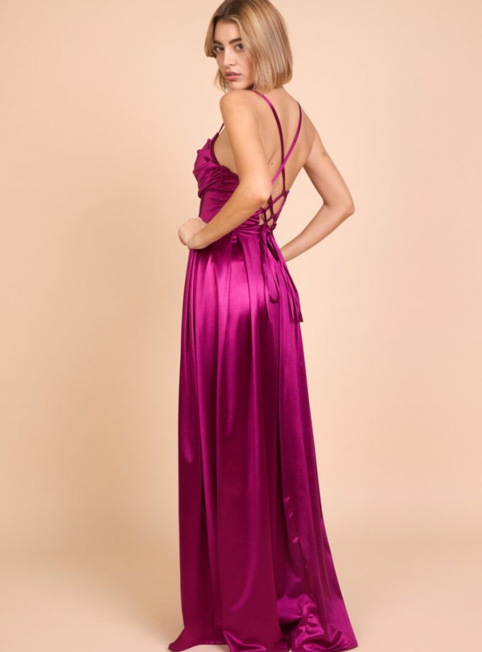 Vestido Seda Varillas Vuelo