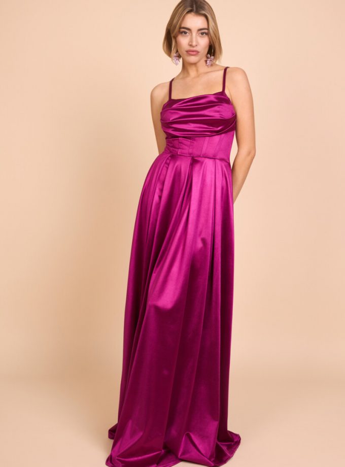 Vestido Seda Varillas Vuelo