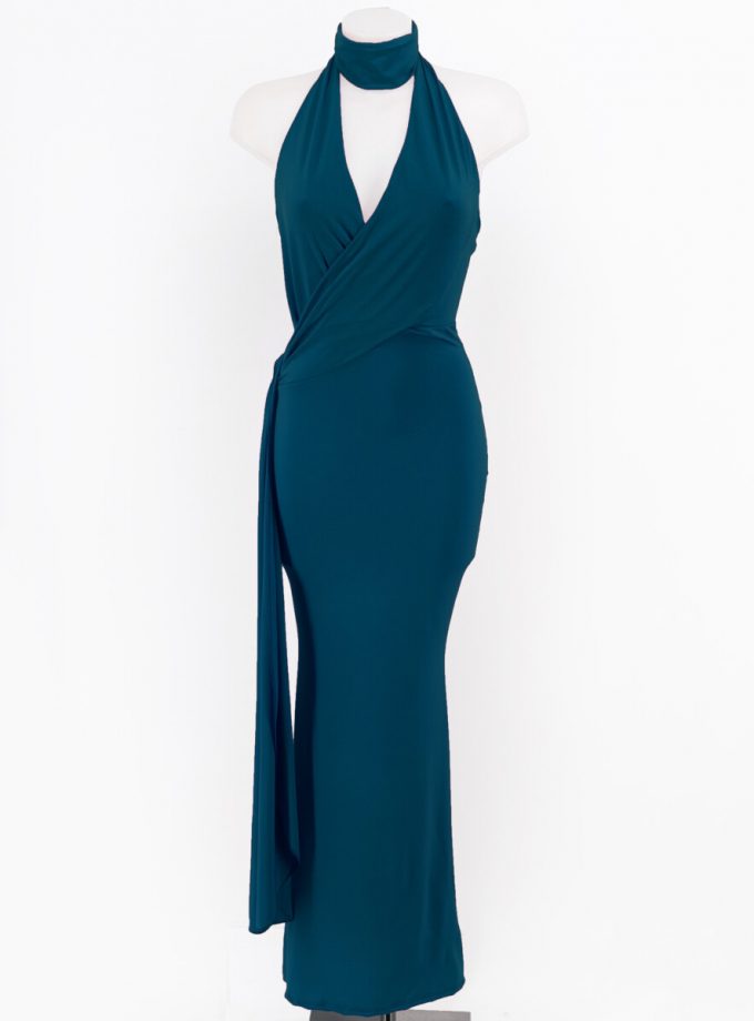 Vestido Escote Cruzado Cuello