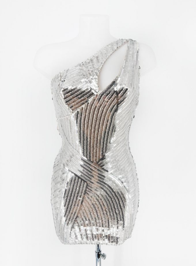 Vestido Lentejuelas Abertura