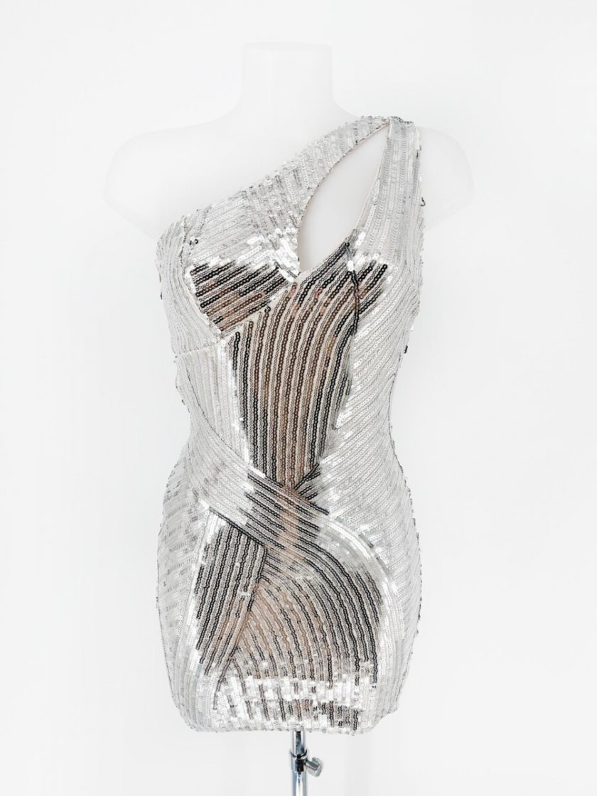 Vestido Lentejuelas Abertura - Imagen 2