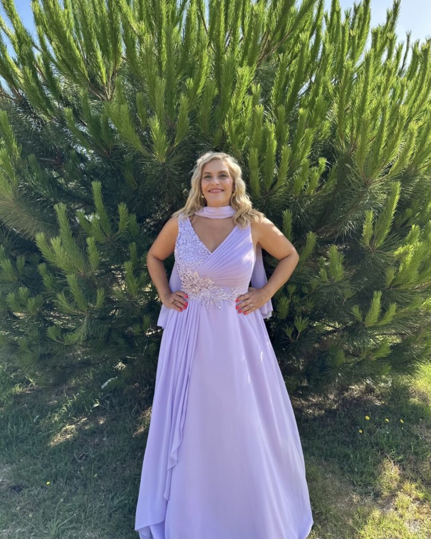 Vestido Curvy Chal Novia - Imagen 6