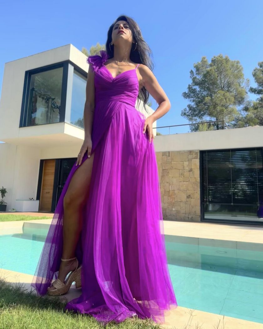 Vestido Tul Abertura Hombro Curvy - Imagen 27