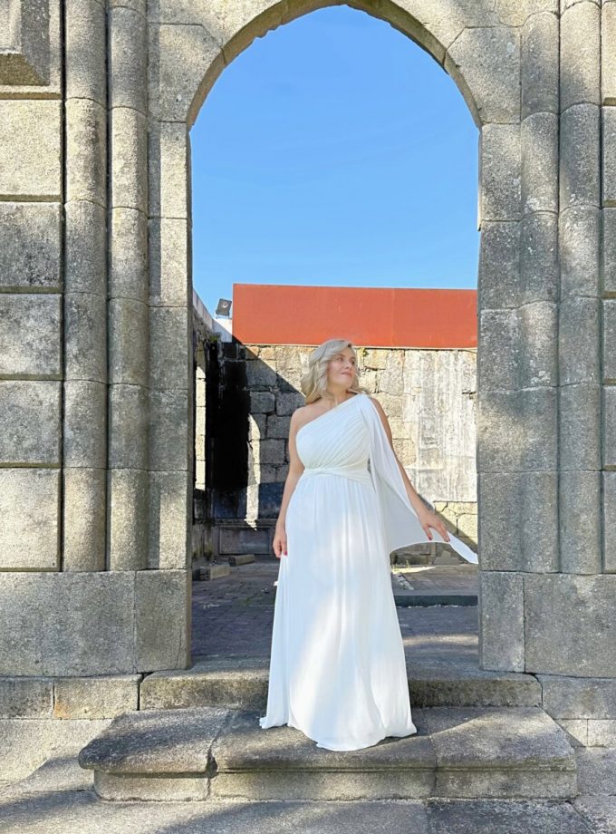 Vestido Antía Novia Nudo Cintura