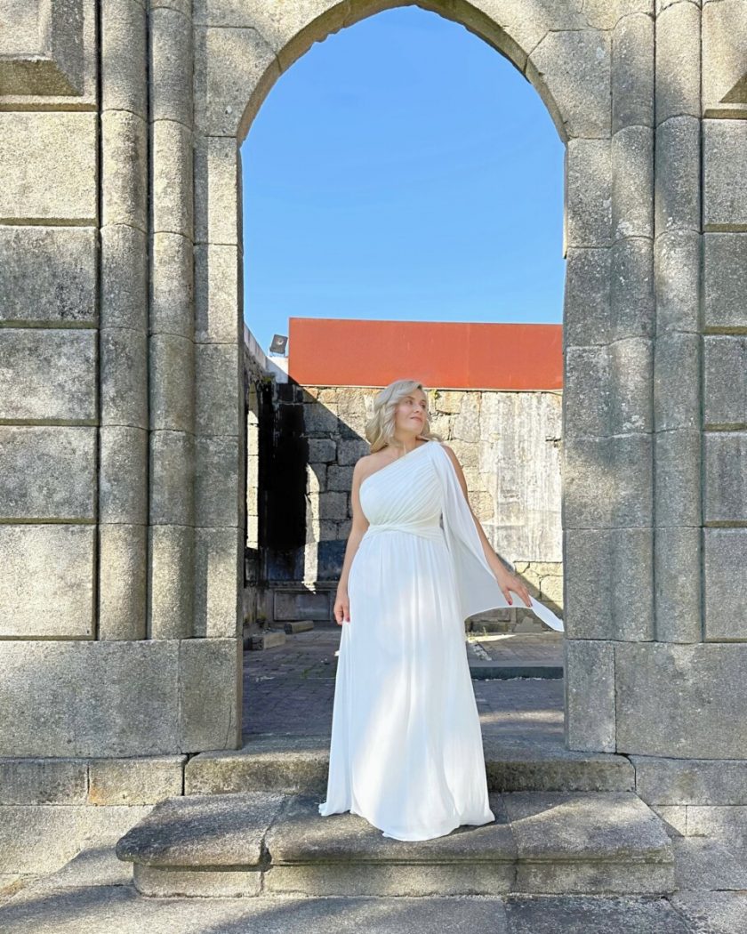Vestido Antía Novia Nudo Cintura