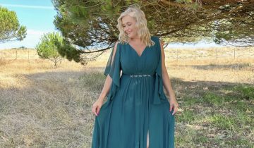 Vestido Mangas Cadena Cintura Curvy