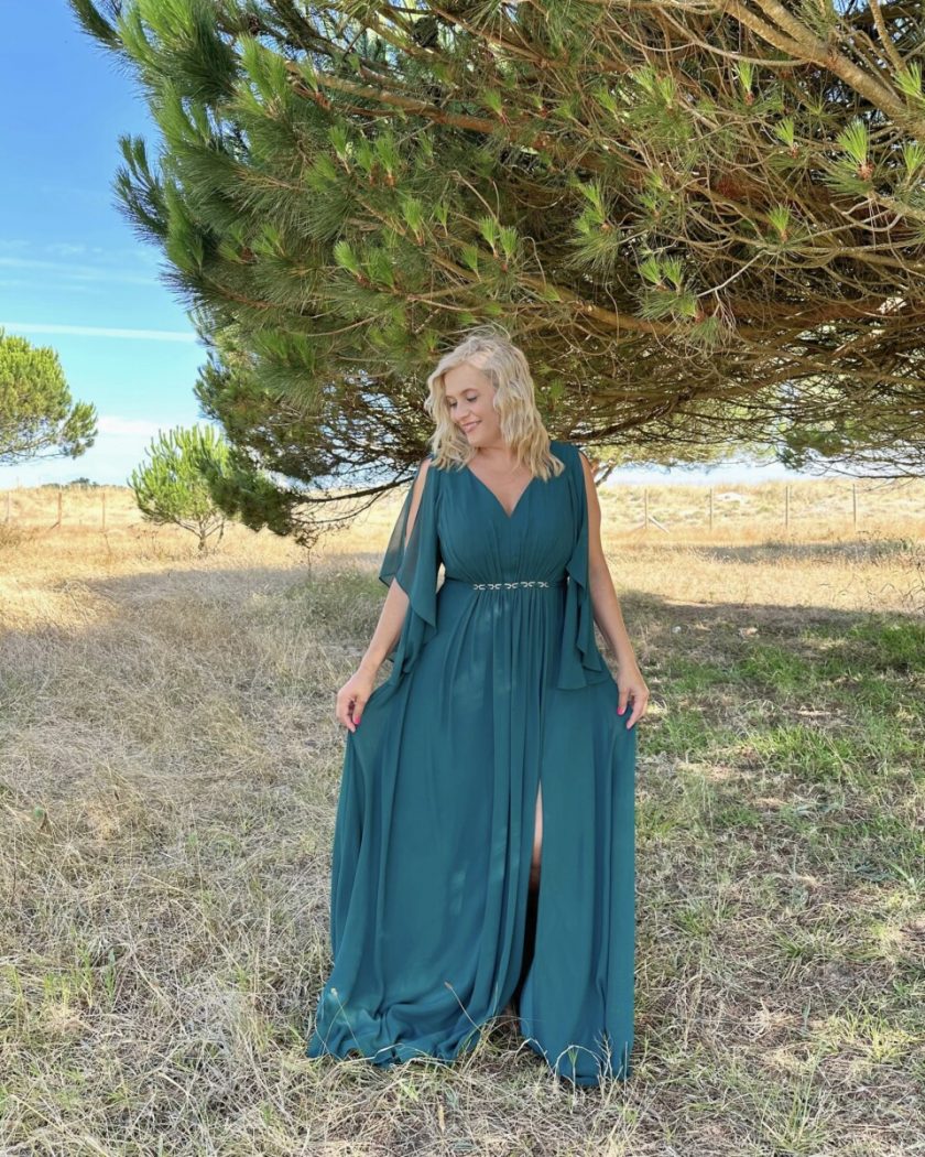 Vestido Mangas Cadena Cintura Curvy - Imagen 16