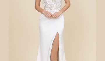 Vestido Sirena Torso Encaje