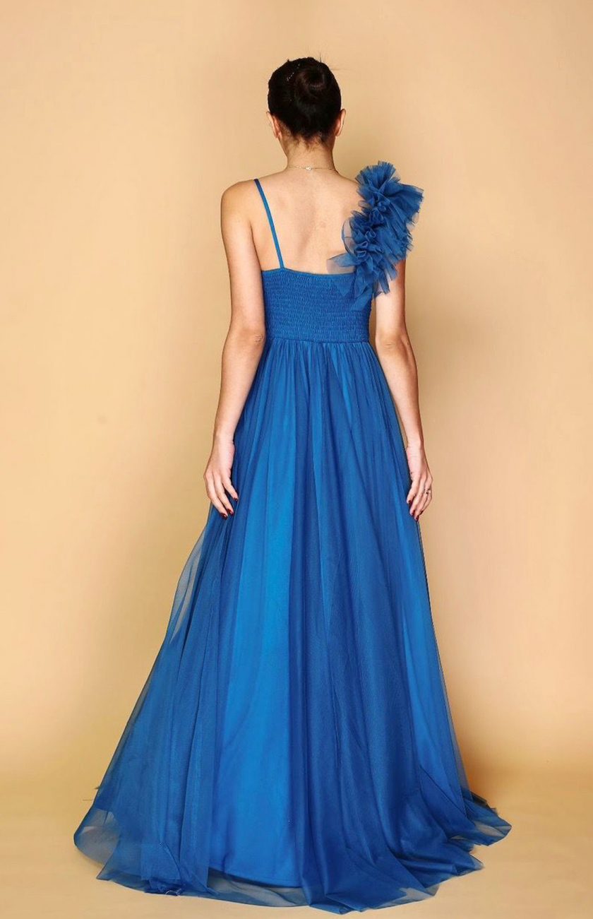 Vestido Tul Abertura Hombro Curvy - Imagen 5