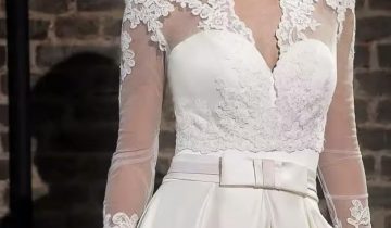 Torera encaje novia