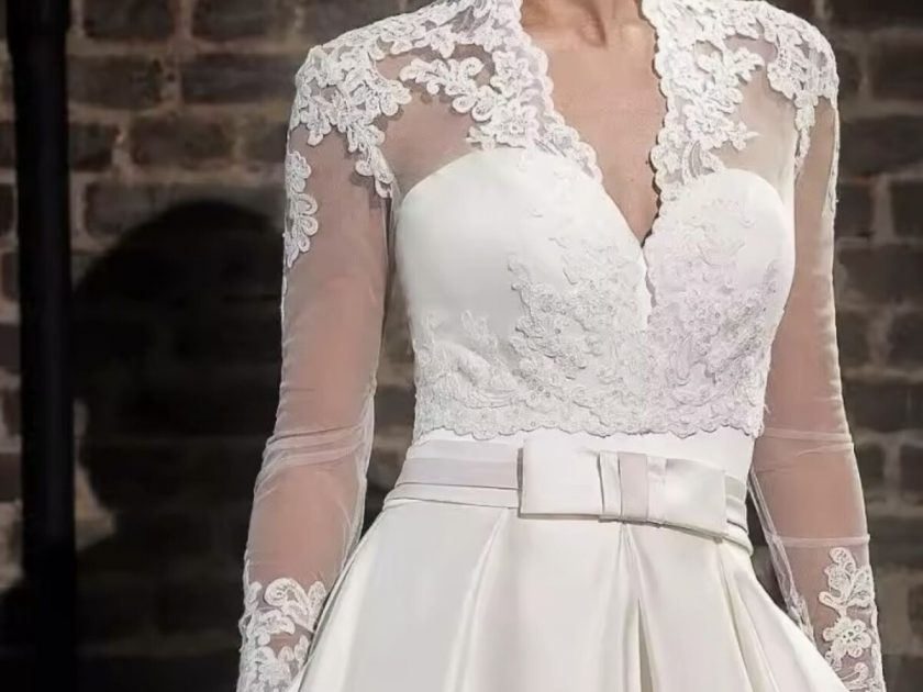 Torera encaje novia - Imagen 4
