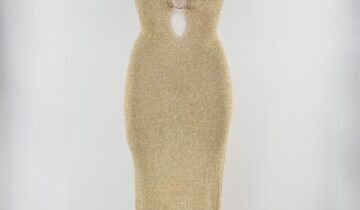 Vestido Punto Escote Aro