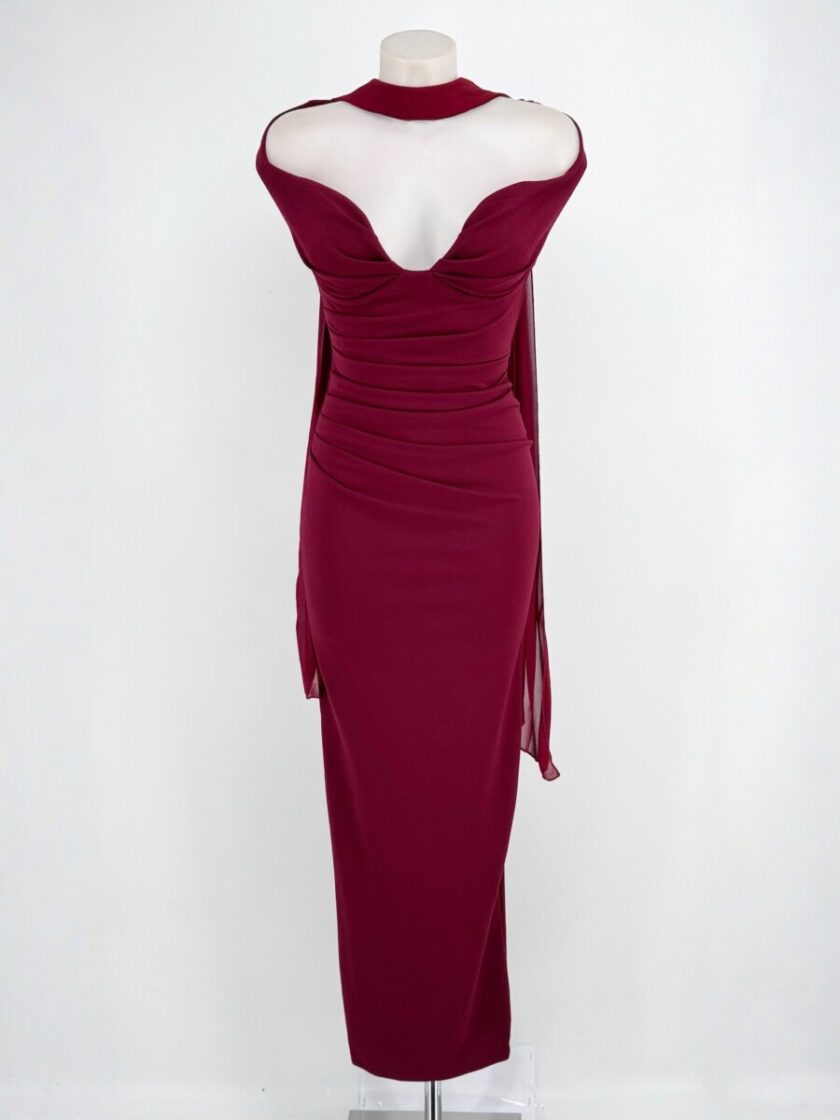 Vestido Sirena Escote Hombros - Imagen 6
