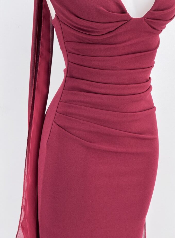 Vestido Sirena Escote Hombros