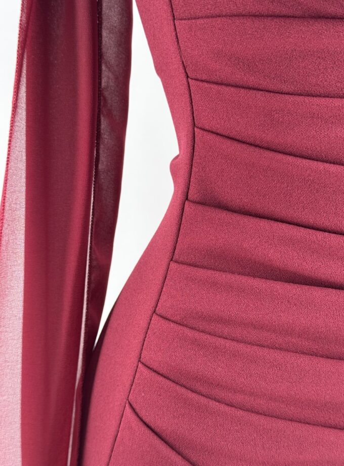 Vestido Sirena Escote Hombros