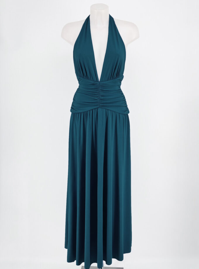 Vestido Drapeado Cintura Escote