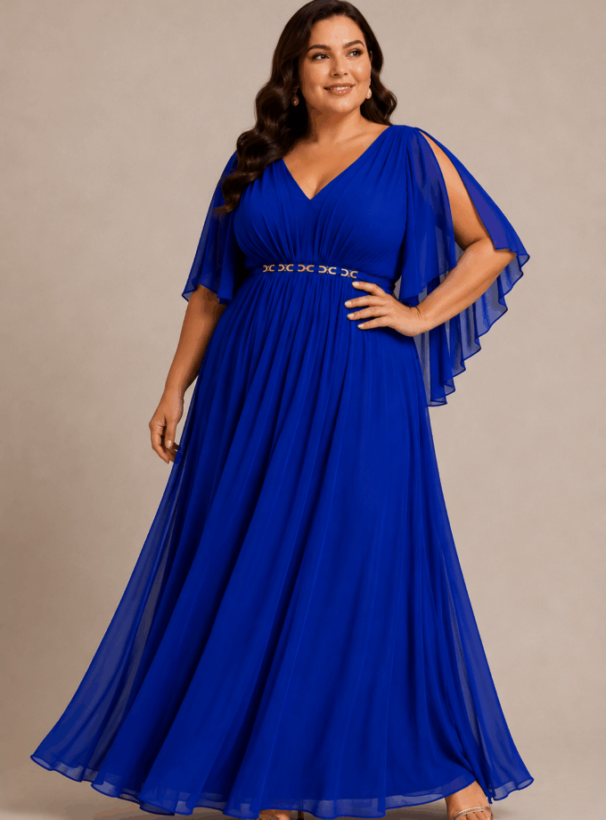 Vestido Cadena Cintura Curvy