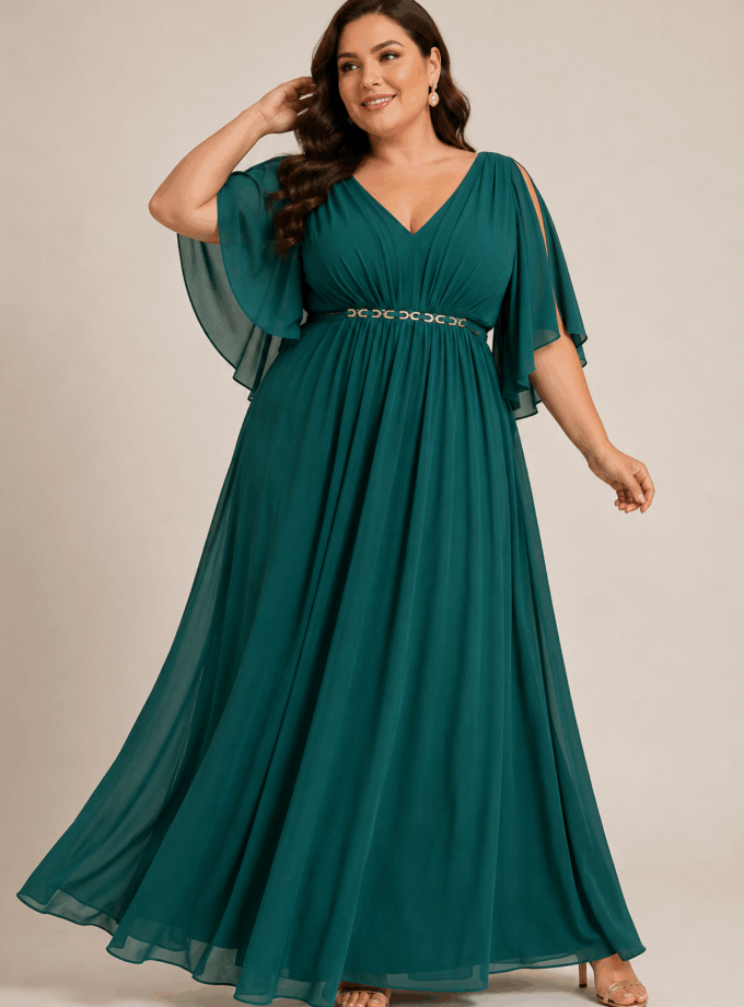 Vestido Cadena Cintura Curvy