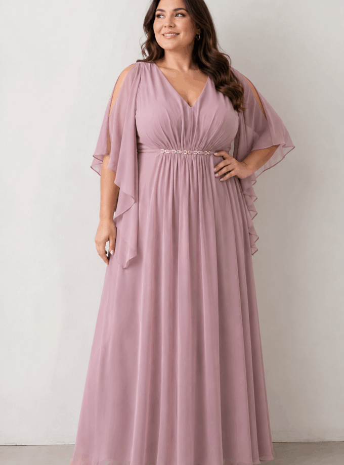 Vestido Cadena Cintura Curvy