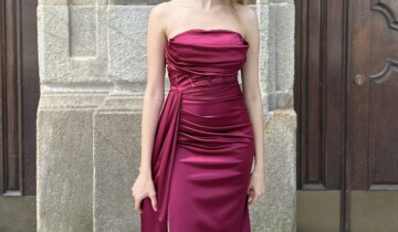 Vestido Seda Corsé Lazada