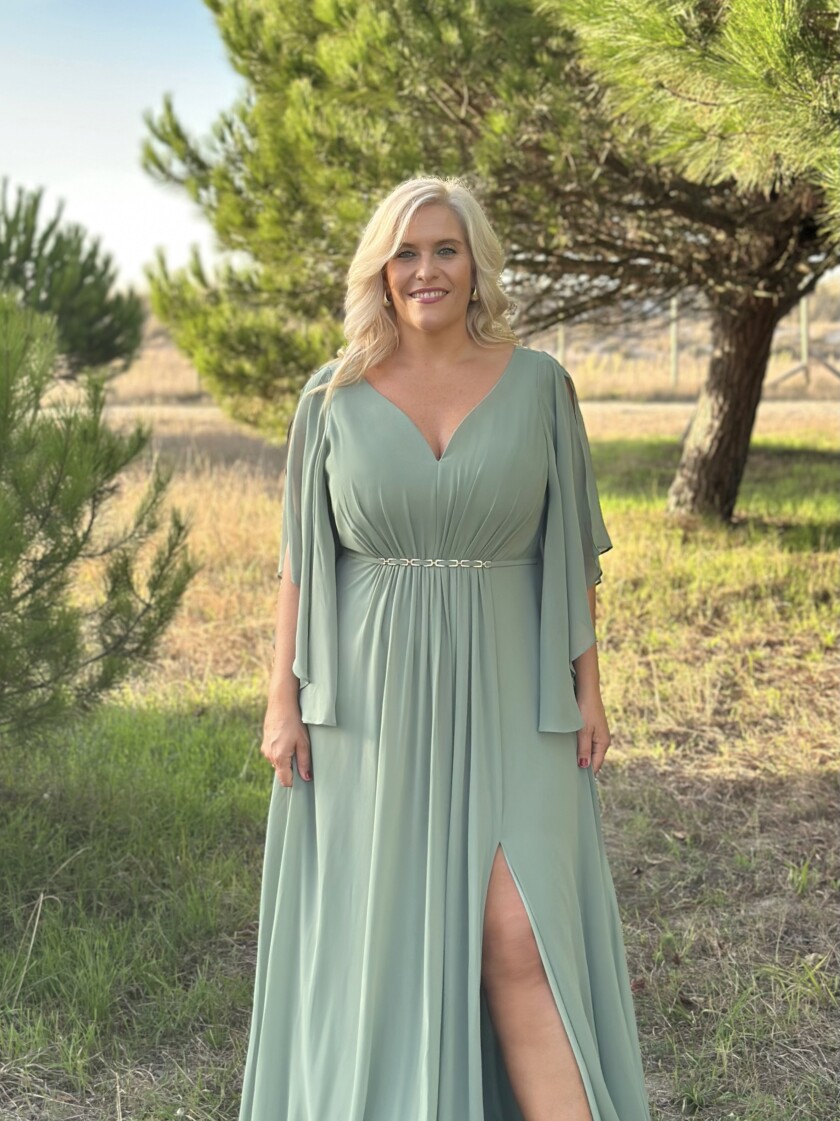 Vestido Cadena Cintura Curvy