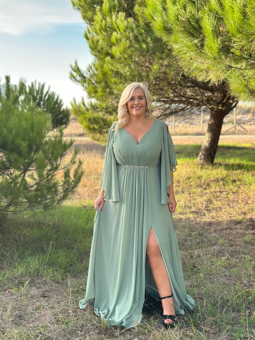 Vestido Cadena Cintura Curvy