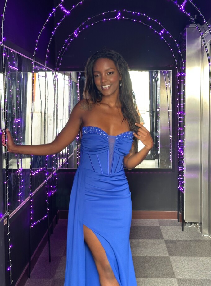 Vestido Sirena Corsé Brillos