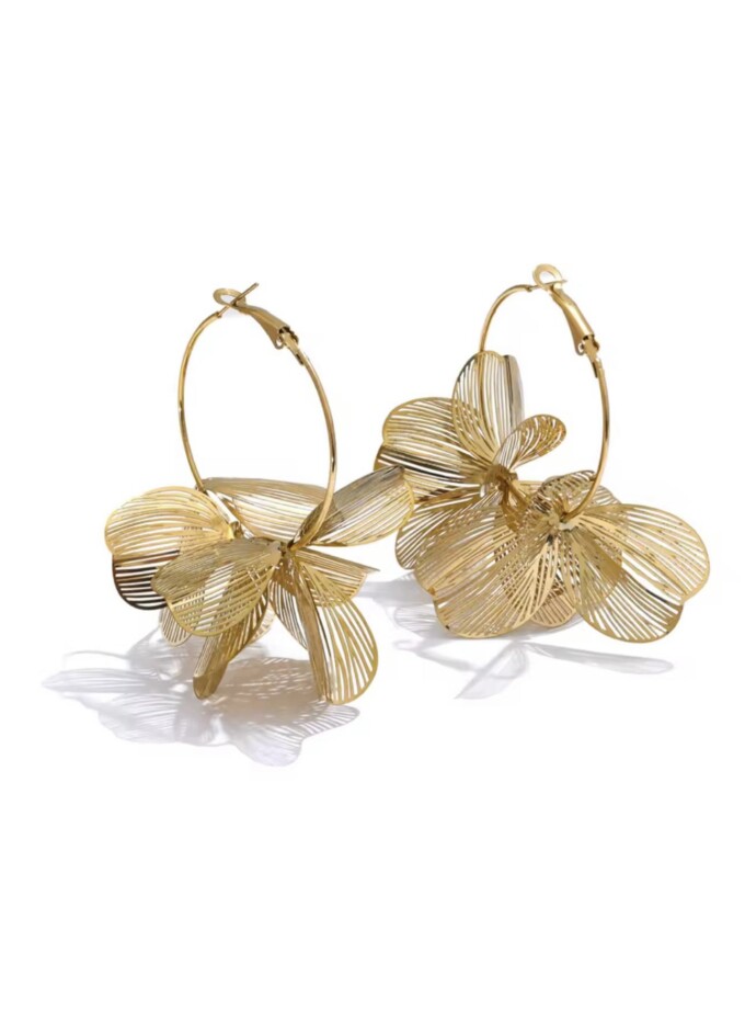 Pendientes Aro Flor