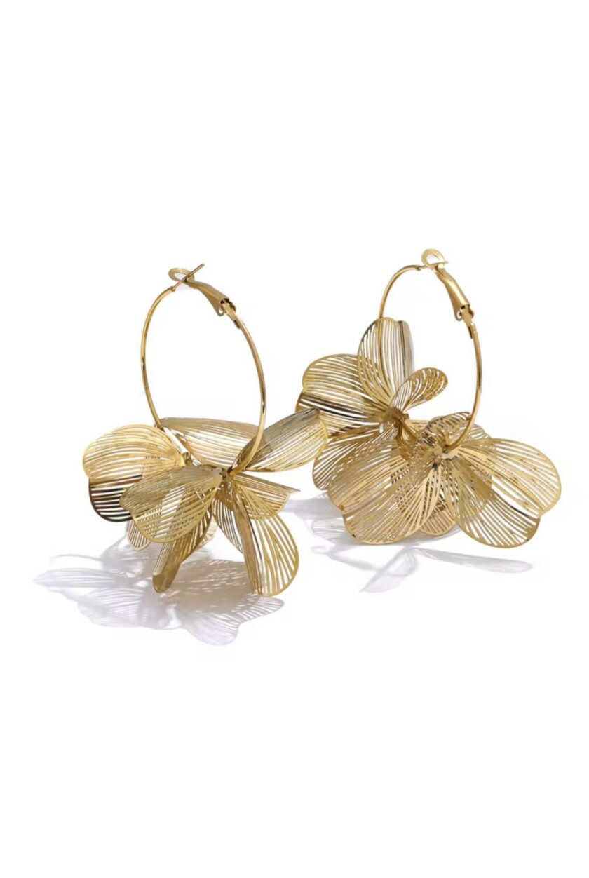 Pendientes Aro Flor