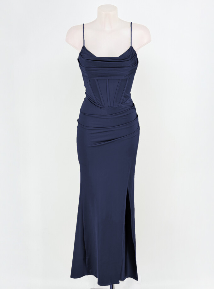 Vestido Seda Varillas