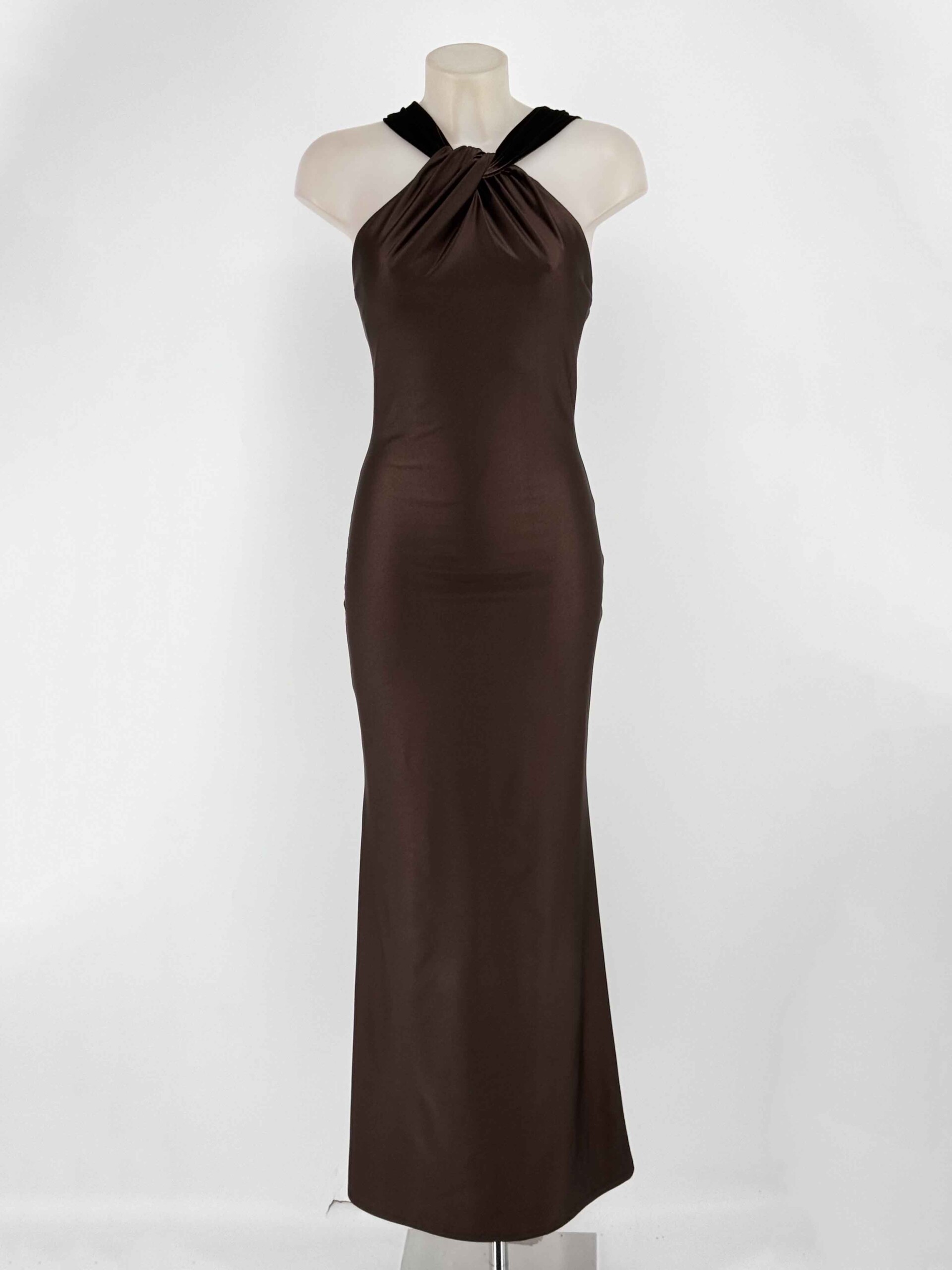 Vestido Halter Alas Terciopelo