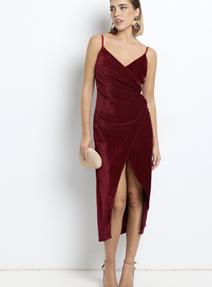 Vestido Cruzado Terciopelo