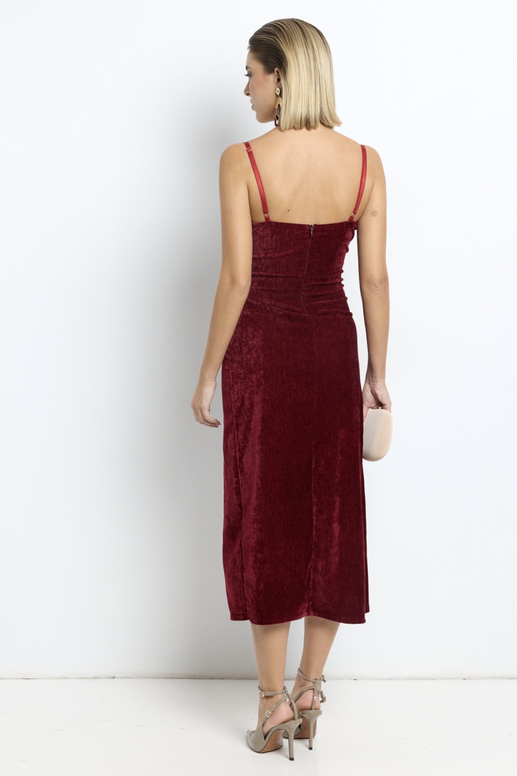 Vestido Cruzado Terciopelo