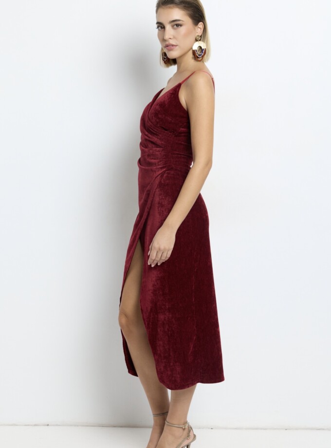 Vestido Cruzado Terciopelo