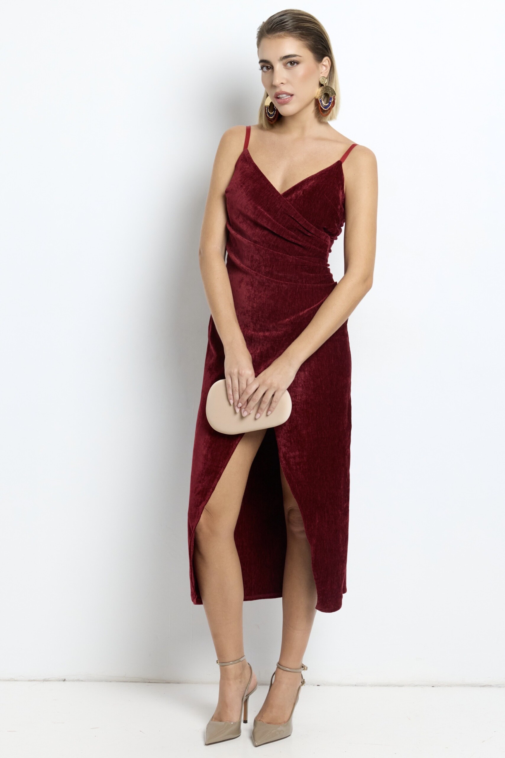 Vestido Cruzado Terciopelo